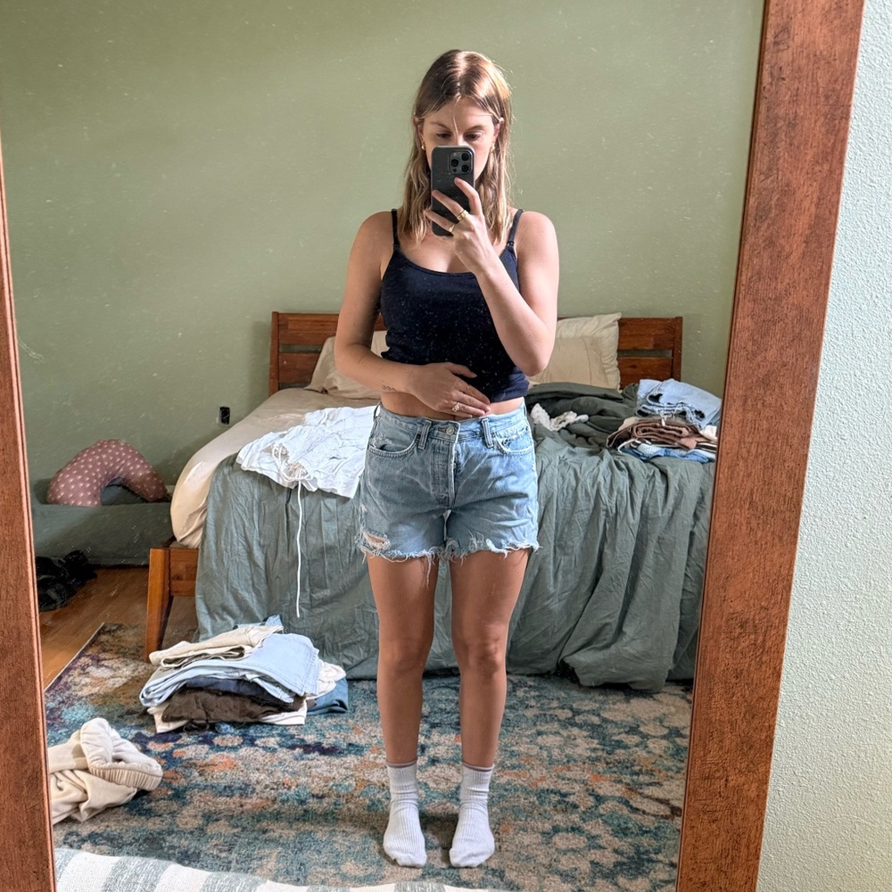 Agolde Mid Thigh Shorts
